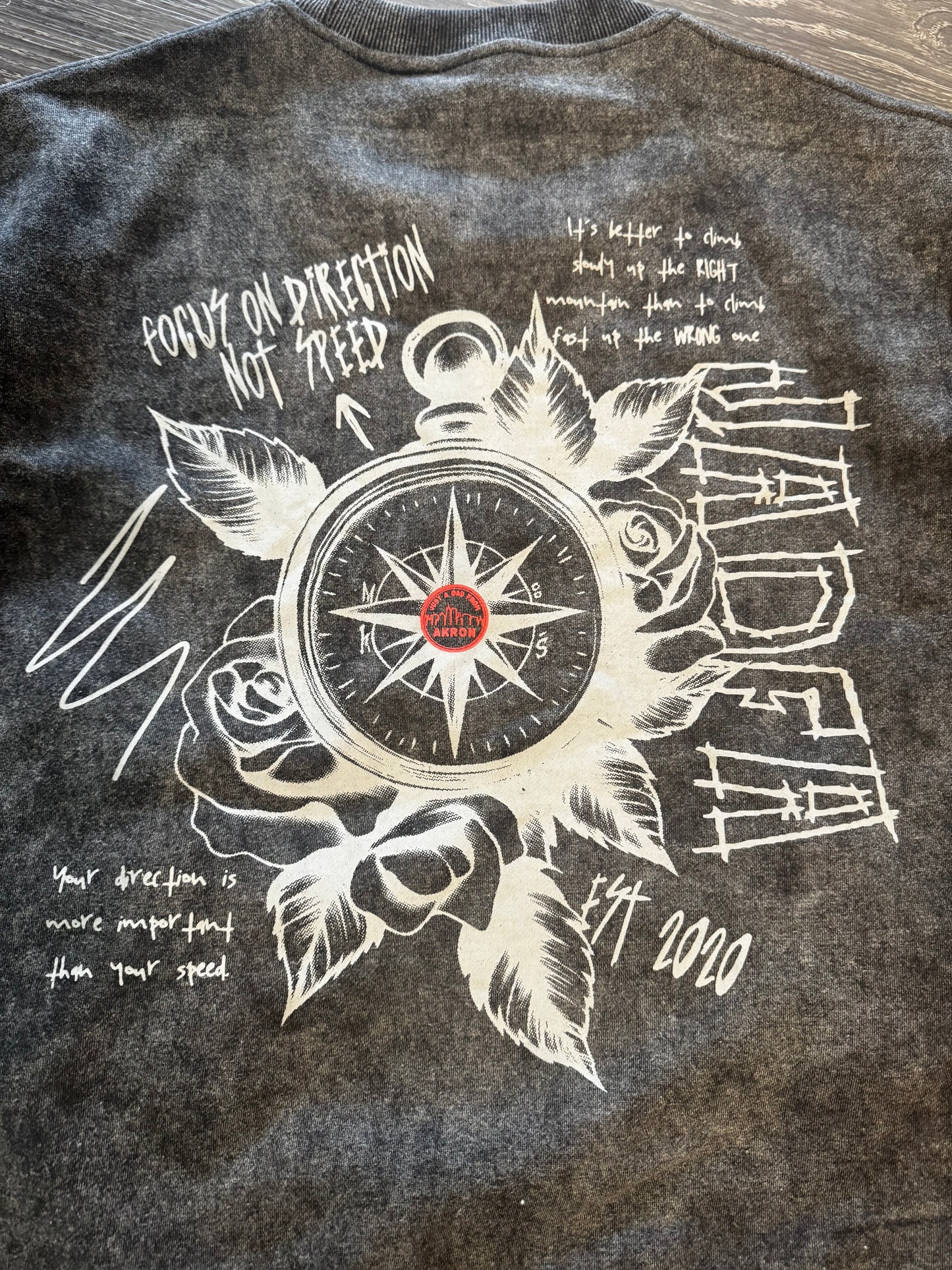 JADFA “Direction Not Speed” Crewneck (with pockets)