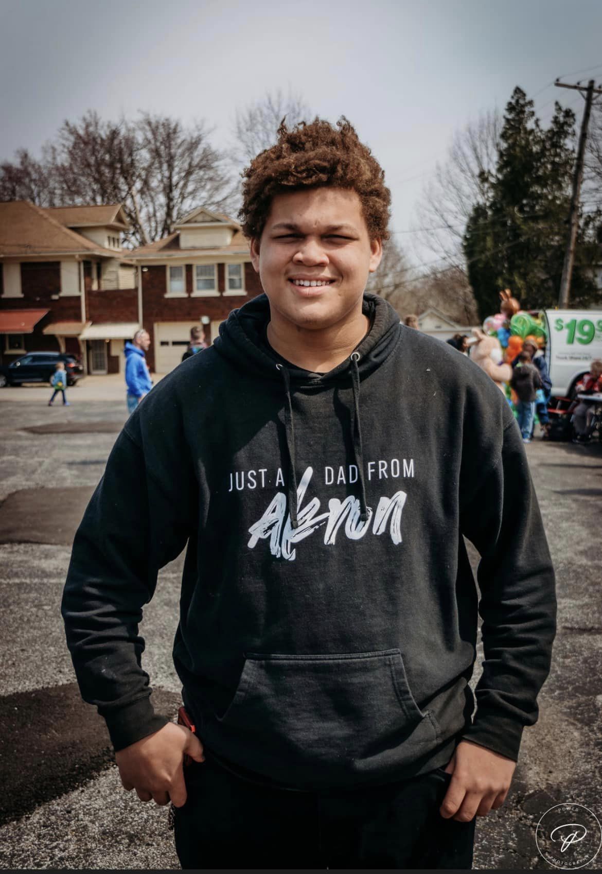 "Just A Dad From Akron" OG Logo Hoodie