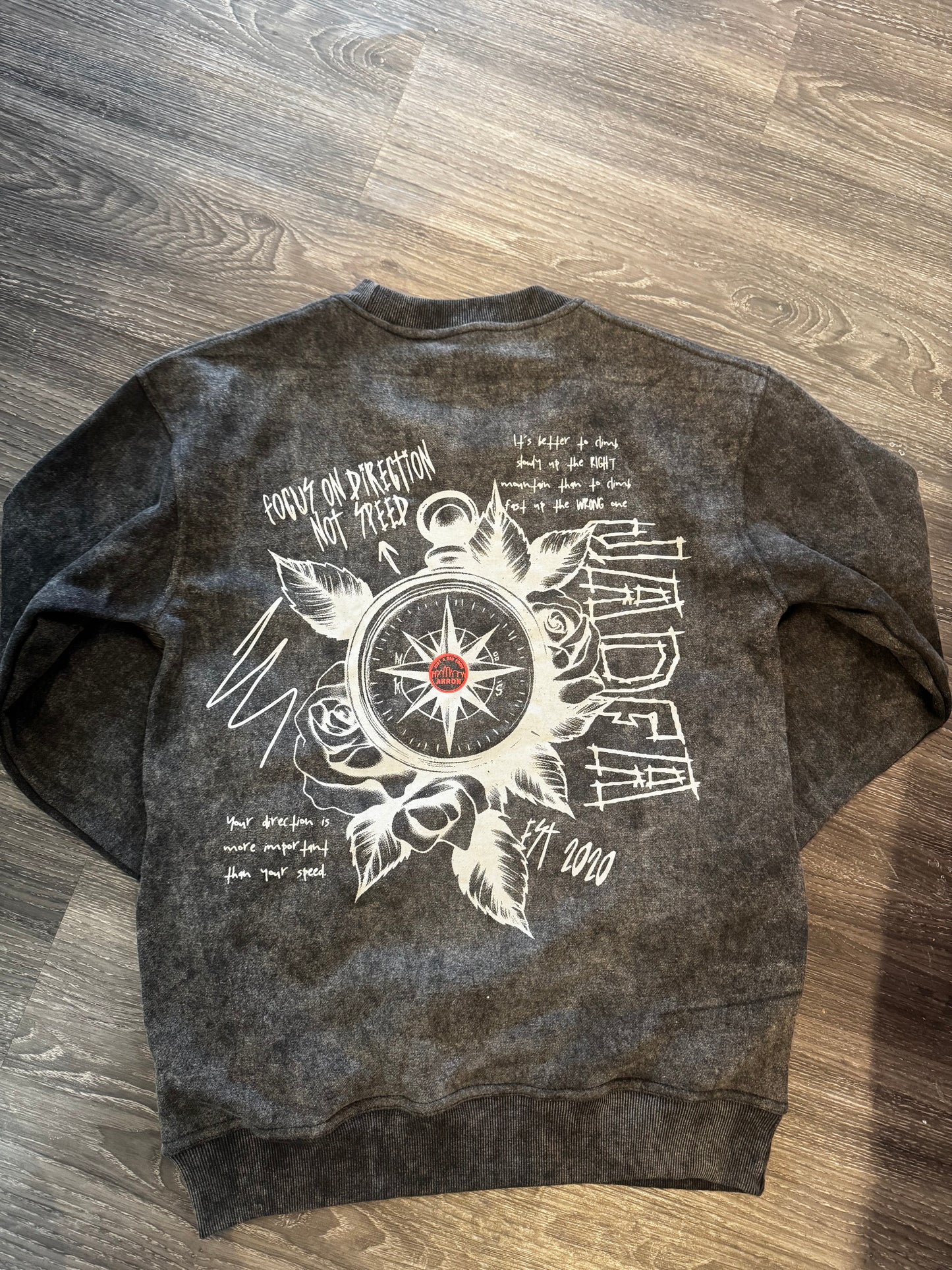 JADFA “Direction Not Speed” Crewneck (with pockets)