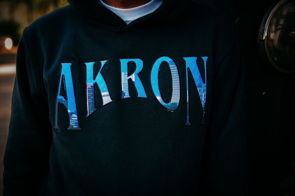 "Akron Nights" Pullover Hoodie