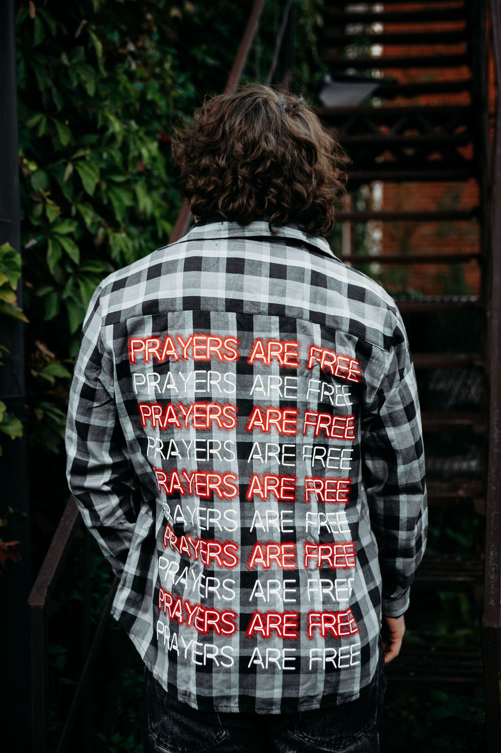 "Prayers Are Free" Flannel