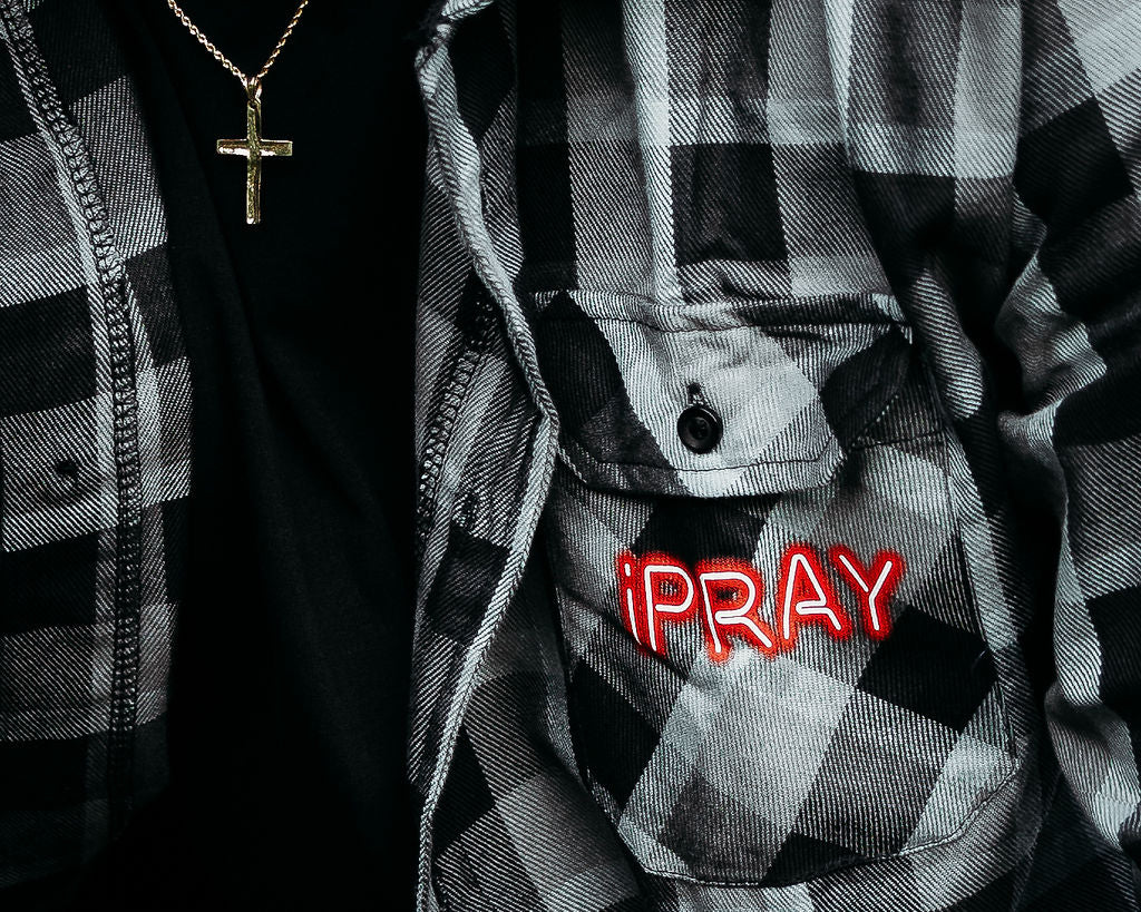 "Prayers Are Free" Flannel