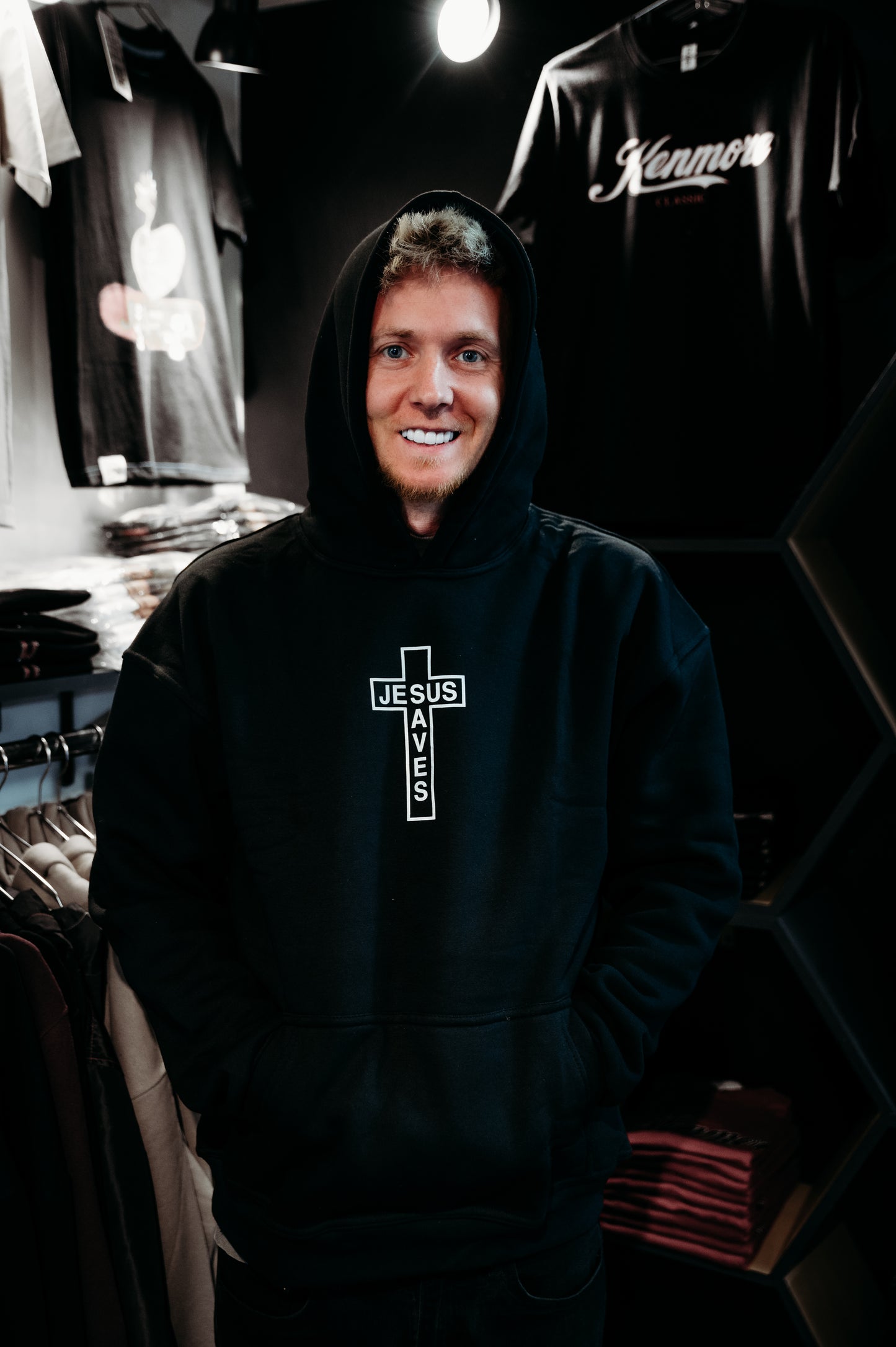 Jesus Saves Reflective Hoodie