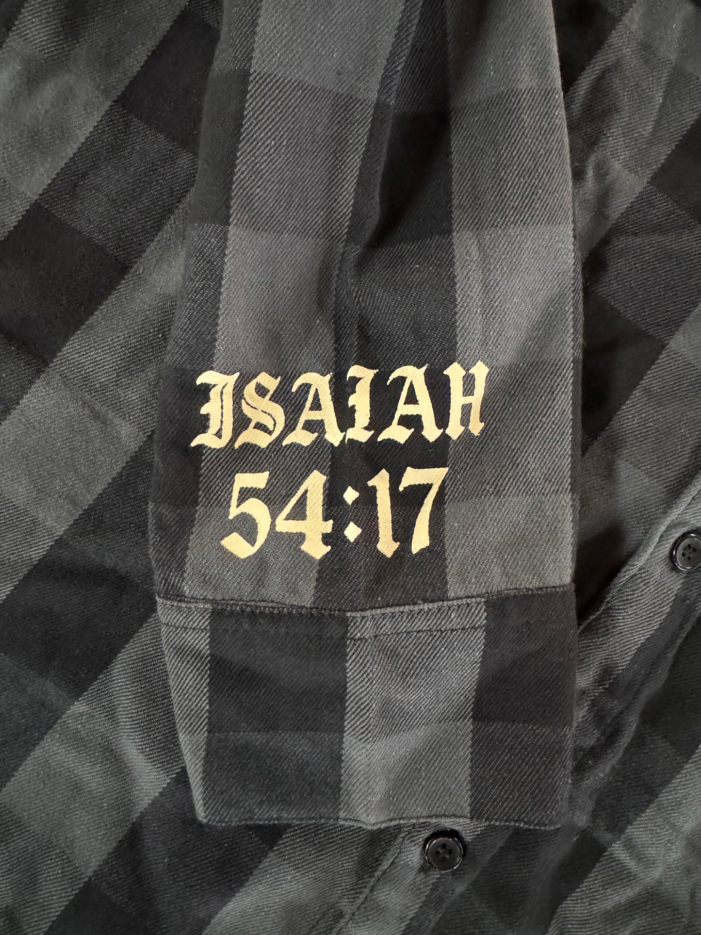 “No Weapon Formed Against Me” Flannel