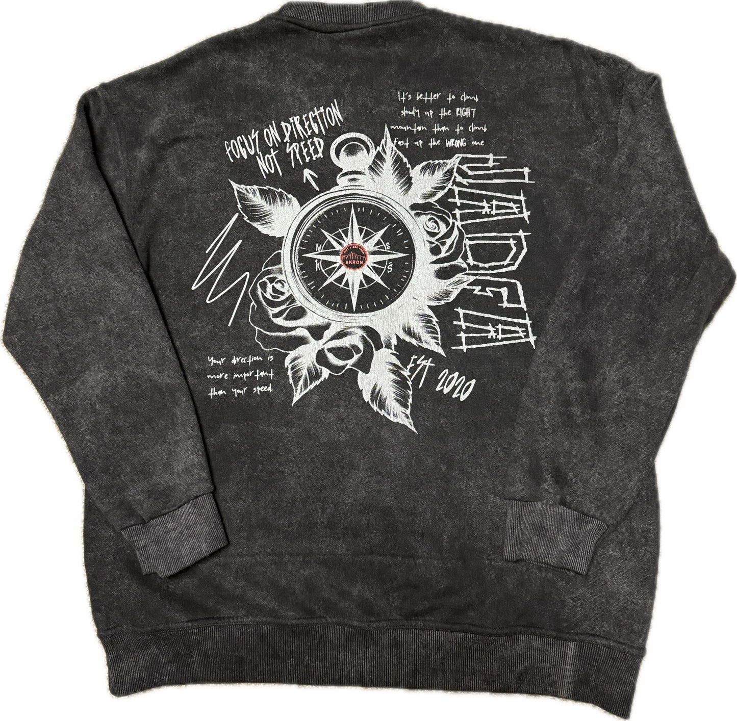 JADFA “Direction Not Speed” Crewneck (with pockets)