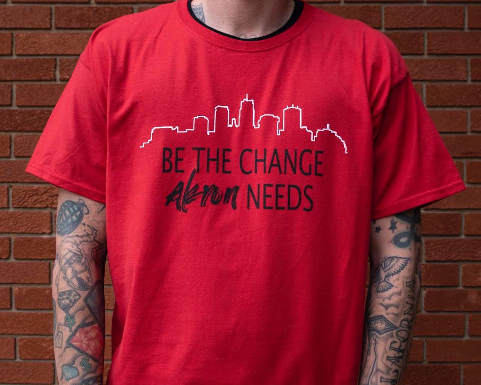 "Be the change Akron needs" Short Sleeve T-Shirt