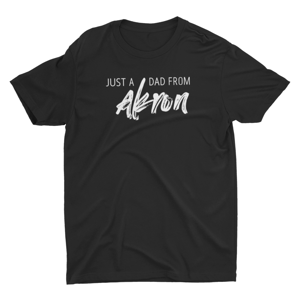 "Just A Dad From Akron" OG Logo Short Sleeve T-Shirt